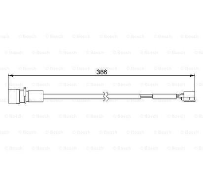 1 987 474 986
BOSCH
Styk ostrzegawczy, zużycie okładzin hamulcowych
