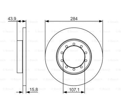 0 986 479 A34
BOSCH
Tarcza hamulcowa
