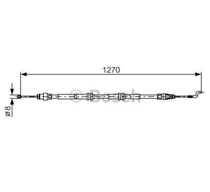 1 987 482 014
BOSCH
Cięgło, hamulec postojowy
