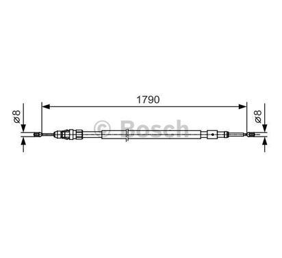 1 987 482 112
BOSCH
Cięgło, hamulec postojowy
