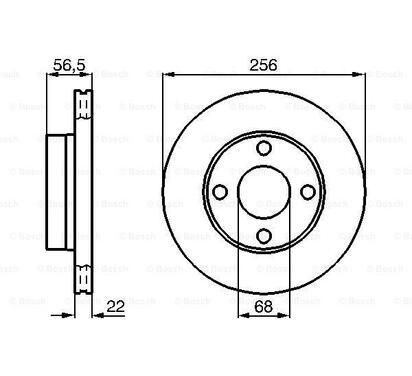 0 986 478 550
BOSCH
Tarcza hamulcowa
