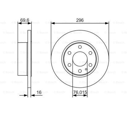 0 986 479 A51
BOSCH
Tarcza hamulcowa
