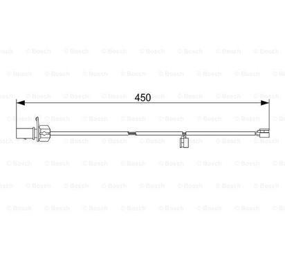 1 987 473 583
BOSCH
Styk ostrzegawczy, zużycie okładzin hamulcowych
