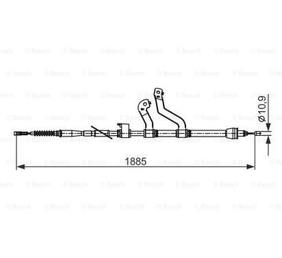 1 987 482 573
BOSCH
Cięgło, hamulec postojowy
