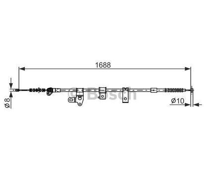 1 987 482 306
BOSCH
Cięgło, hamulec postojowy
