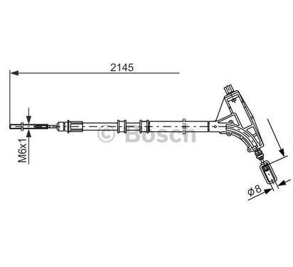 1 987 477 592
BOSCH
Cięgło, hamulec postojowy
