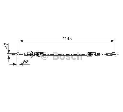 1 987 482 139
BOSCH
Cięgło, hamulec postojowy
