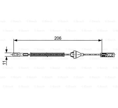 1 987 482 506
BOSCH
Cięgło, hamulec postojowy
