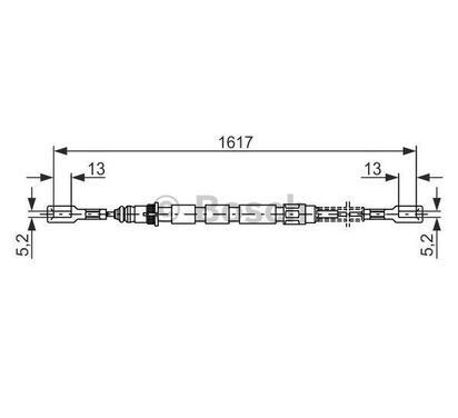 1 987 477 843
BOSCH
Cięgło, hamulec postojowy
