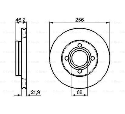 0 986 478 018
BOSCH
Tarcza hamulcowa
