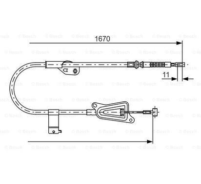 1 987 477 943
BOSCH
Cięgło, hamulec postojowy
