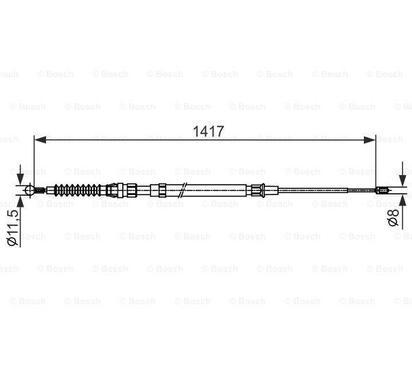 1 987 482 583
BOSCH
Cięgło, hamulec postojowy
