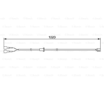 1 987 474 980
BOSCH
Styk ostrzegawczy, zużycie okładzin hamulcowych
