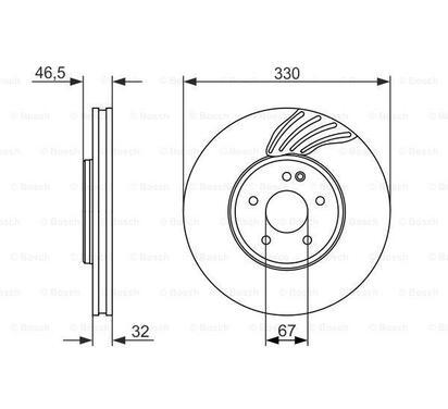 0 986 479 719
BOSCH
Tarcza hamulcowa
