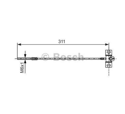 1 987 477 658
BOSCH
Cięgło, hamulec postojowy
