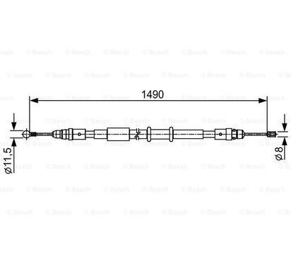 1 987 482 553
BOSCH
Cięgło, hamulec postojowy
