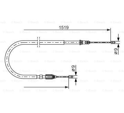 1 987 477 654
BOSCH
Cięgło, hamulec postojowy
