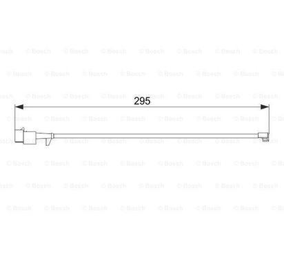 1 987 474 575
BOSCH
Styk ostrzegawczy, zużycie okładzin hamulcowych
