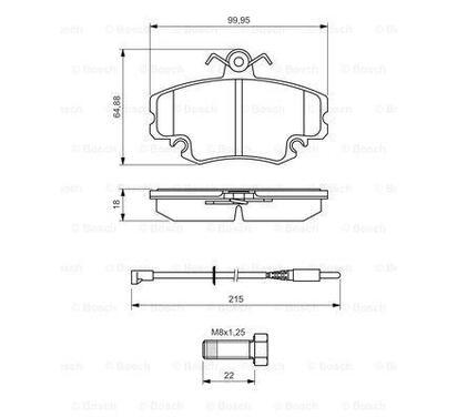 0 986 494 522
BOSCH
Klocki hamulcowe
