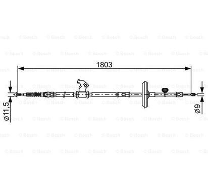 1 987 482 508
BOSCH
Cięgło, hamulec postojowy
