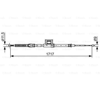 1 987 482 644
BOSCH
Cięgło, hamulec postojowy
