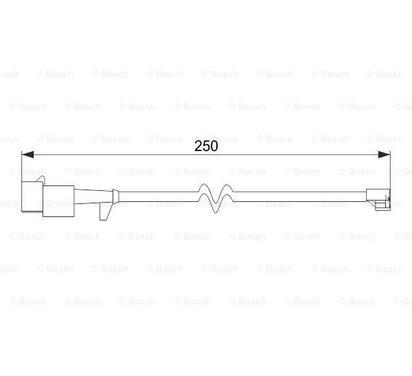 1 987 474 574
BOSCH
Styk ostrzegawczy, zużycie okładzin hamulcowych

