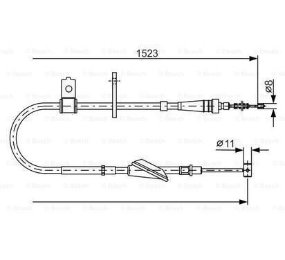 1 987 482 092
BOSCH
Cięgło, hamulec postojowy
