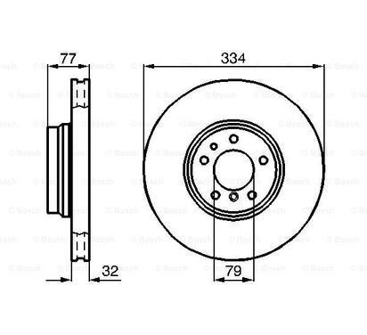 0 986 478 623
BOSCH
Tarcza hamulcowa
