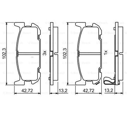 0 986 494 226
BOSCH
Klocki hamulcowe
