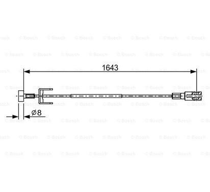 1 987 482 634
BOSCH
Cięgło, hamulec postojowy
