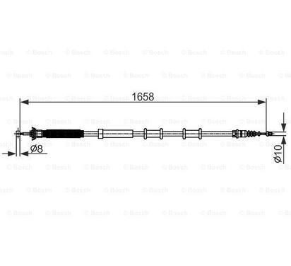 1 987 482 581
BOSCH
Cięgło, hamulec postojowy
