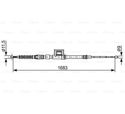 1 987 482 645
BOSCH
Cięgło, hamulec postojowy
