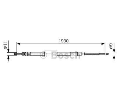 1 987 482 011
BOSCH
Cięgło, hamulec postojowy
