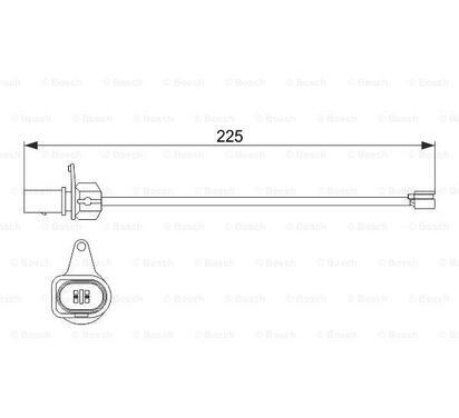 1 987 474 511
BOSCH
Styk ostrzegawczy, zużycie okładzin hamulcowych

