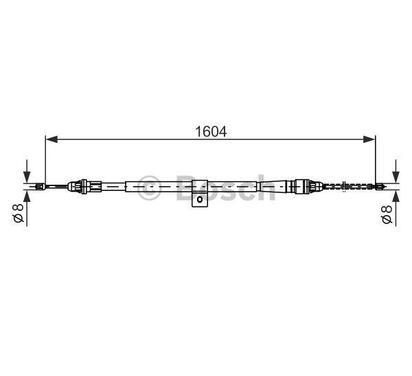 1 987 477 980
BOSCH
Cięgło, hamulec postojowy
