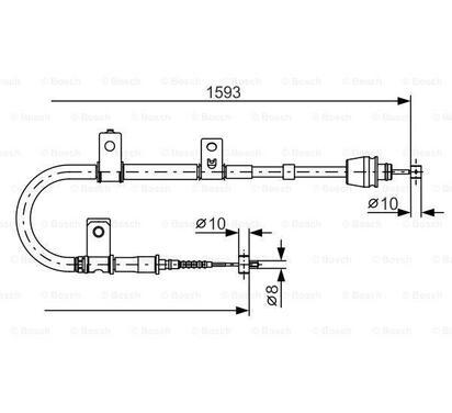 1 987 482 166
BOSCH
Cięgło, hamulec postojowy
