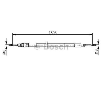 1 987 482 317
BOSCH
Cięgło, hamulec postojowy
