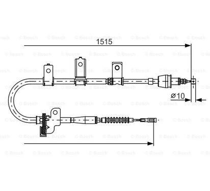 1 987 482 097
BOSCH
Cięgło, hamulec postojowy
