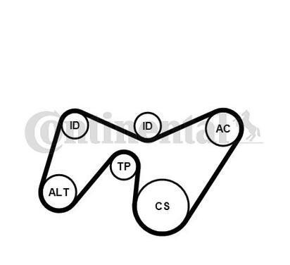 6PK1642K2
CONTITECH
Zestaw paska klinowego wielorowkowego
