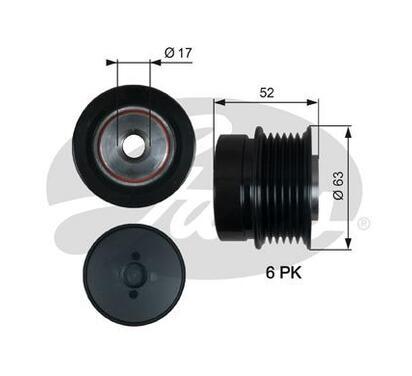 OAP7187
GATES
Alternator - sprzęgło jednokierunkowe
