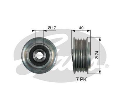 OAP7159
GATES
Alternator - sprzęgło jednokierunkowe
