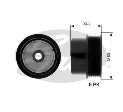 OAP7101
GATES
Alternator - sprzęgło jednokierunkowe
