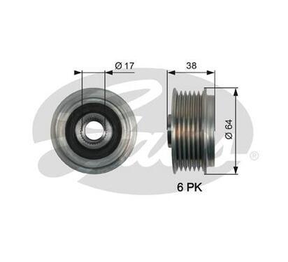 OAP7165
GATES
Alternator - sprzęgło jednokierunkowe
