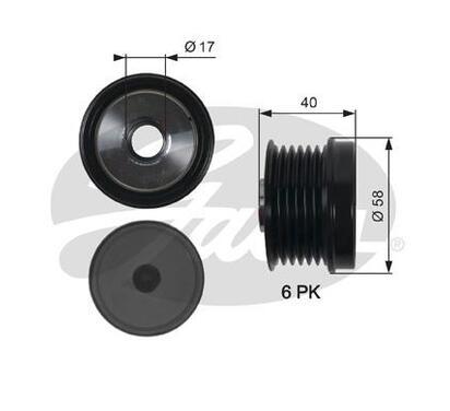 OAP7158
GATES
Alternator - sprzęgło jednokierunkowe
