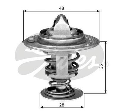 TH30082G1
GATES
Termostat, płyn chłodzący
