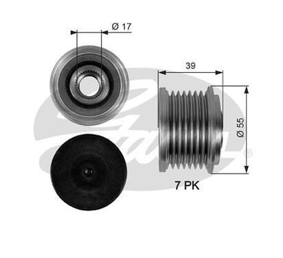 OAP7065
GATES
Alternator - sprzęgło jednokierunkowe
