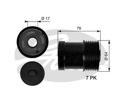 OAP7104
GATES
Alternator - sprzęgło jednokierunkowe
