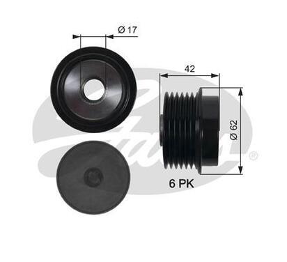 OAP7152
GATES
Alternator - sprzęgło jednokierunkowe
