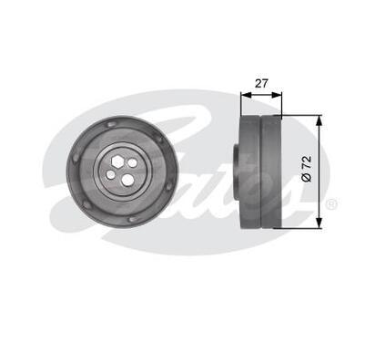 T41217
GATES
Rolka napinacza, pasek rozrządu
