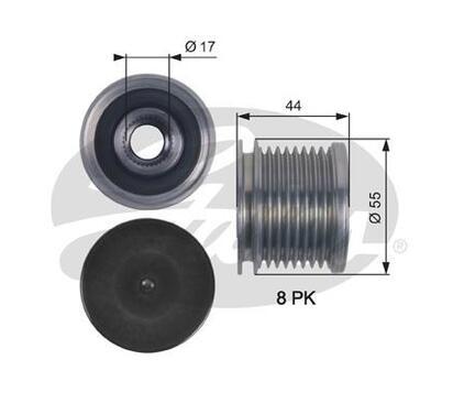 OAP7120
GATES
Alternator - sprzęgło jednokierunkowe
